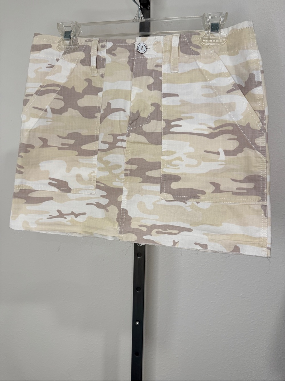 Sanctuary Beige Camo Mini Skirt